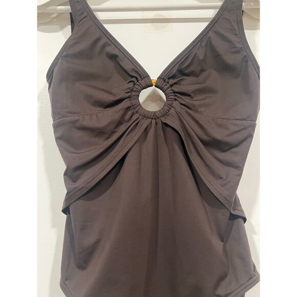 Women’s Tommy Bahama one Piece Swimsuit 6 Brown - Picture 3 of 7